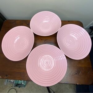 Sophie Conran Pink, Coupe Cereal Bowls set of (4)  by Portmeirion